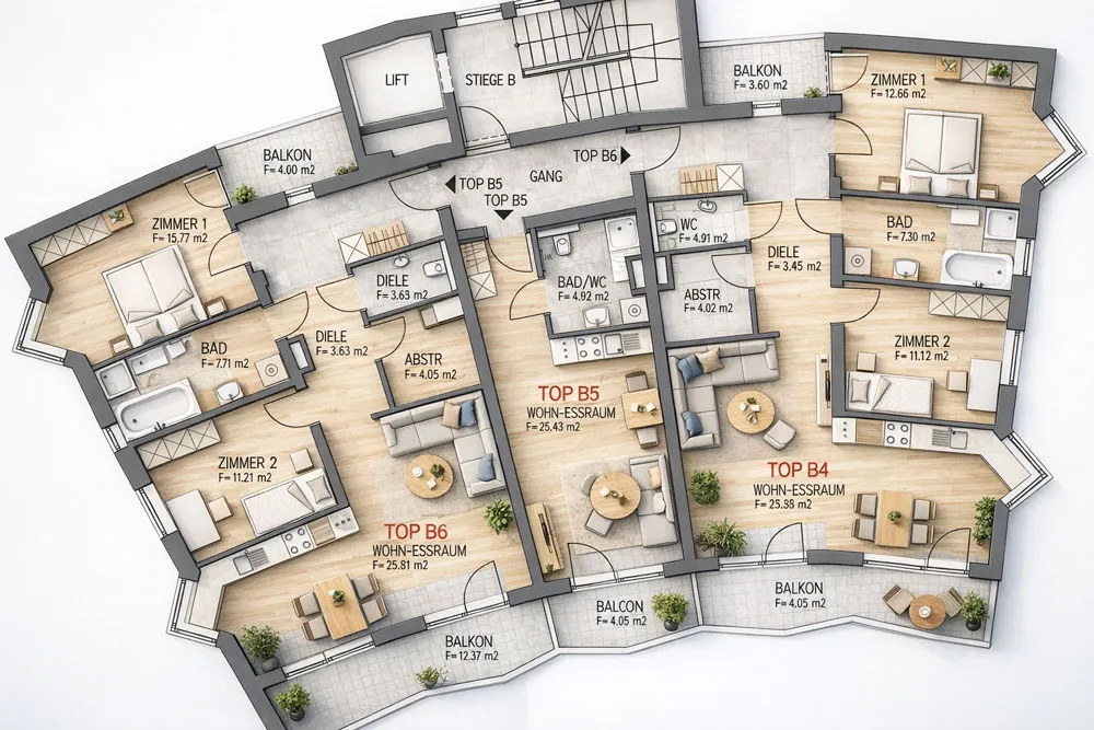 Vielfältiges Wohnen - Die Sonnenuhr / Eigentums- und Mietwohnungen in Kramsach